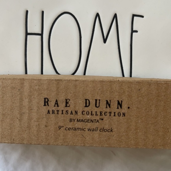 Rae Dunn “Home” 9” Wall Clock ⚠️ FIRM - Picture 2 of 5